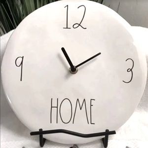 Rae Dunn HOME Ceramic Wall Clock NWOT